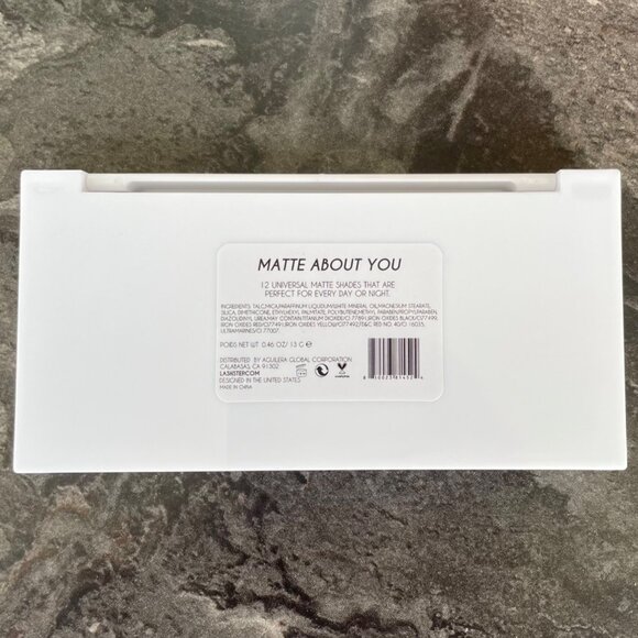 Lash Step Matte About You Eyeshadow Palette 12 Universal Matte Shades Day&Night - Picture 3 of 4